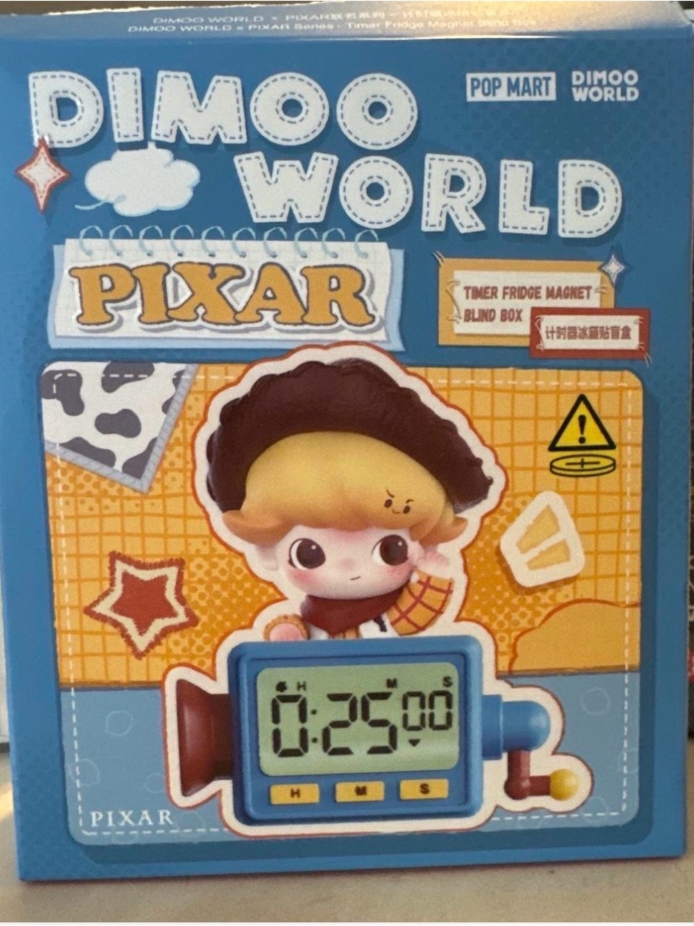 Pixar x Dimoo World Timer Fridge Magnet - Confirmed Woody